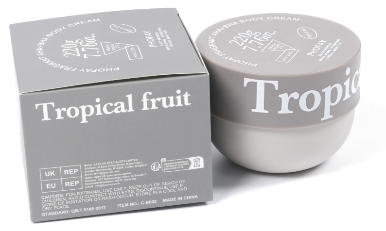 Dunvella crema corporal - tarro Tropical Fruit con caja