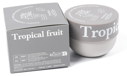 Dunvella crema corporal - tarro Tropical Fruit con caja